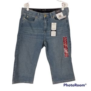 Rafaella light denim skimmer comfort Bermuda Shorts